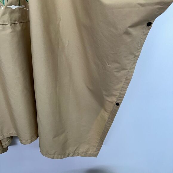 Orvis Vintage 1960s Unisex Hand Painted Mallard Duck Tan Fly Fishing Poncho Snap - Picture 11 of 11